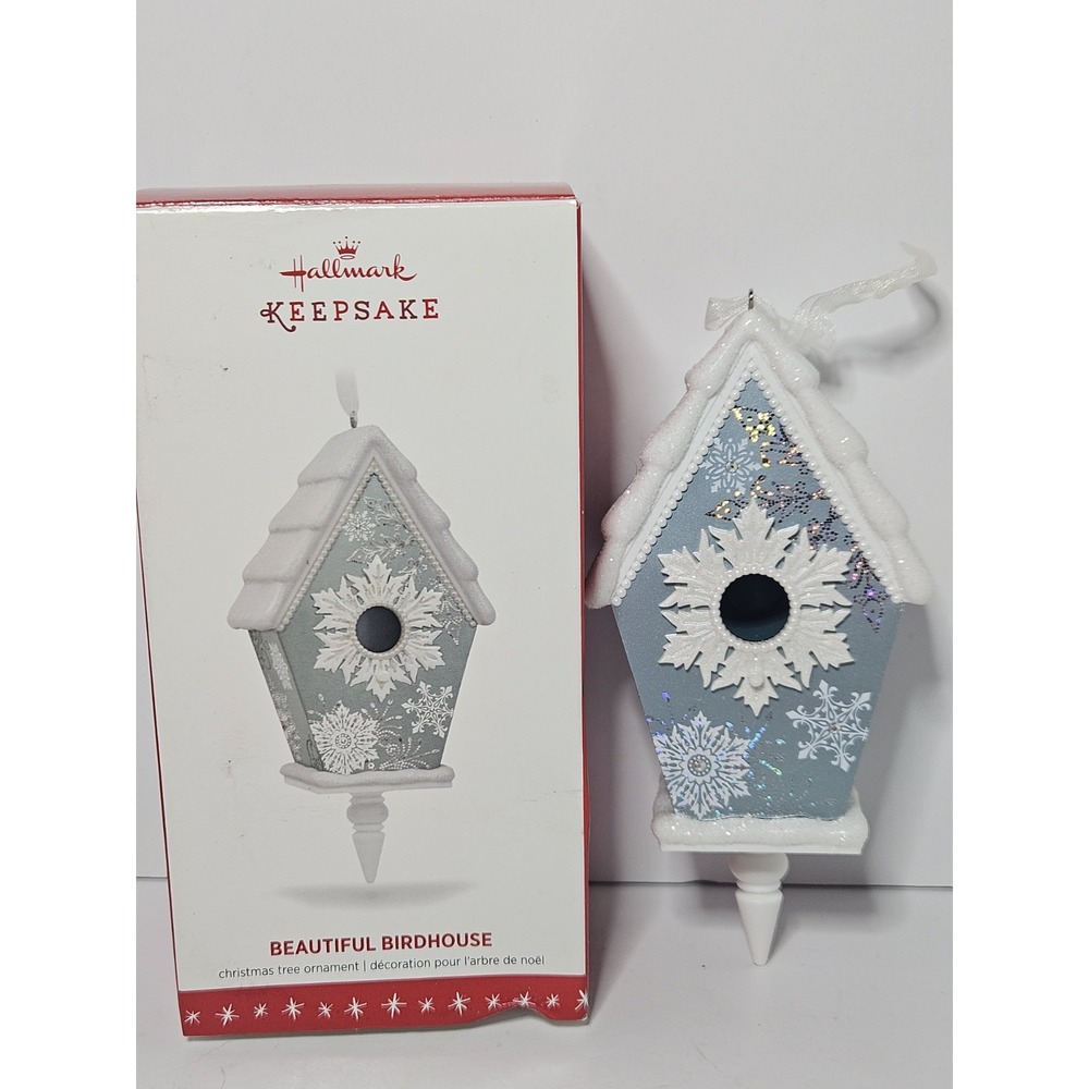 Hallmark Keepsake Ornament 2016 BEAUTIFUL BIRDHOUSE 1st In Series Snowflake Box